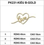  Tranh mica EPeBen dán tường nổi 3d hình love Trái tim cách điệu decor trang trí phòng khách, phòng ngủ, cửa hàng 