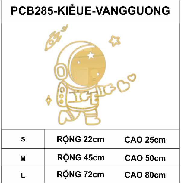  Tranh mica EPeBen dán tường nổi 3d hình Phi hành gia decor trang trí phòng ngủ cho bé, nhà trẻ, cửa hàng 
