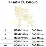  Tranh mica EPeBen dán tường nổi 3d hình con vật nghệ thuật hình khối polygon hươu ngựa chim cá Trang trí phòng khách 