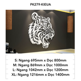  Tranh mica EPeBen dán tường nổi 3d hình Đầu Hổ Siêu Ngầu decor trang trí Phòng Ngủ, Phòng Khách 
