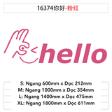  Tranh mica EPeBen dán tường nổi 3d hình Hello Ok decor trang trí Dán Quầy Thu Ngân, Cửa Hàng 
