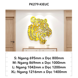  Tranh mica EPeBen dán tường nổi 3d hình Đầu Hổ Siêu Ngầu decor trang trí Phòng Ngủ, Phòng Khách 