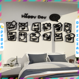  Tranh mica EPeBen dán tường nổi 3d hình Happy Day decor trang trí Quán Cafe, Trà Sữa 