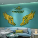  Tranh mica EPeBen dán tường nổi 3d hình đôi cánh thiên thần decor trang trí nhà, cửa hàng, shop thời trang 