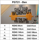  Tranh mica EPeBen dán tường nổi 3d hình WORKOUT động lực tập gym, decor trang trí phòng gym, fitness, yoga 
