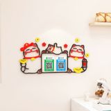  Tranh mica EPeBen dán tường nổi 3d hình mèo thần tài may mắn decor trang trí quầy thu ngân, cửa hàng, nhà hàng 