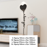  Tranh mica EPeBen dán tường nổi 3d hình I Love You Bóng Trái Tim decor trang trí Phòng Ngủ, Nhà Đẹp 