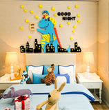  Tranh mica EPeBen dán tường nổi 3d hình khủng long chúc bé ngủ ngon decor trang trí mầm non, phòng cho bé 