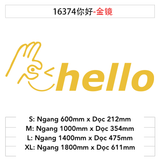  Tranh mica EPeBen dán tường nổi 3d hình Hello Ok decor trang trí Dán Quầy Thu Ngân, Cửa Hàng 