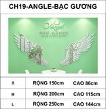  Tranh mica EPeBen dán tường nổi 3d hình đôi cánh thiên thần decor trang trí nhà, cửa hàng, shop thời trang 