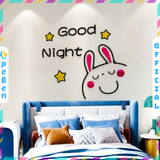  Tranh mica EPeBen dán tường nổi 3d hình Con Thỏ decor trang trí Phòng Cho Bé, Đầu Giường 