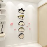  Tranh mica EPeBen dán tường nổi 3d hình Cô Bé Gái Lướt Scooter bóng bay nữ tính decor trang trí Phòng Cho Bé, Phòng Ngủ 