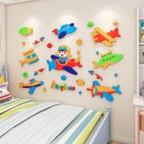  Tranh mica EPeBen dán tường nổi 3d hình dán 3D sở thú dễ thương  decor trang trí Lớp Học Mầm Non, Mẫu giáo, Phòng cho bé 