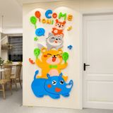 Tranh mica EPeBen dán tường nổi 3d hình Tình bạn muôn loài decor trang trí Phòng ngủ cho bé, Phòng khách, Mẫu giáo 