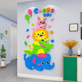  Tranh mica EPeBen dán tường nổi 3d hình Tình bạn muôn loài decor trang trí Phòng ngủ cho bé, Phòng khách, Mẫu giáo 