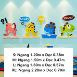  Tranh mica EPeBen dán tường nổi 3d hình Hoạt Hình Khủng Long decor trang trí Phòng Cho Bé, Mẫu Giáo 