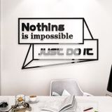  Tranh mica EPeBen dán tường nổi 3d hình Nothing is impossible decor trang trí Phòng làm việc, Phòng ngủ, Phòng khách 