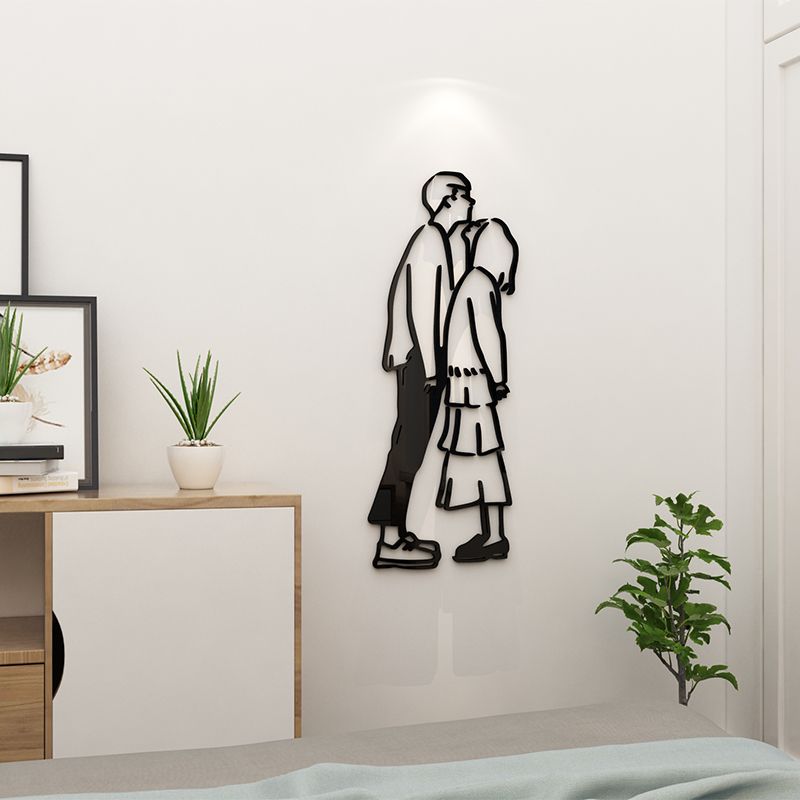  Tranh mica EPeBen dán tường nổi 3d hình Cặp Đôi Yêu Nhau decor trang trí Phòng ngủ, Phòng khách, Phòng trọ, Phòng cưới 