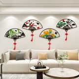  Tranh mica EPeBen dán tường nổi 3d hình Quạt Cây Tùng Cúc Trúc Đào decor trang trí Phòng ngủ, Phòng khách, Nhà cửa 