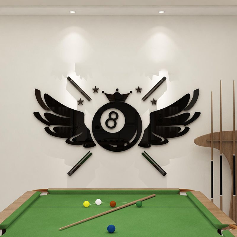  Tranh mica EPeBen dán tường nổi 3d hình chùm Bóng Bida decor trang trí Quán Bida, CLB Bida, billiard 