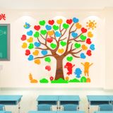  Tranh mica EPeBen dán tường nổi 3d hình Cây trái tim Dán Điều Ước decor trang trí Lớp tiểu học, Mầm Non cho bé 