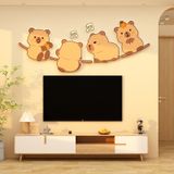  Tranh Fomex EPeBen dán tường nổi 3d Hình Ba Chú Gấu Hồng decor trang trí Phòng cho bé, Phòng ngủ, Phòng khách, Mẫu giáo 