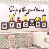  Tranh mica EPeBen dán tường nổi 3d hình Enjoy The Good Times decor trang trí Quán Trà Sữa, Quán Nước 