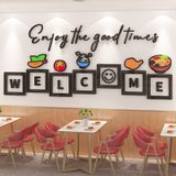 Tranh mica EPeBen dán tường nổi 3d hình Enjoy The Good Times decor trang trí Quán Trà Sữa, Quán Nước 