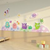  Tranh Fomex EPeBen dán tường nổi 3d Hình Quái vật một mắt decor trang trí Phòng cho bé, Phòng ngủ, Mẫu giáo 