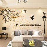  Tranh mica EPeBen dán tường nổi 3d hình cây lá rụng (nhiều màu) chim bay to the world decor trang trí Nhà Cửa, Phòng Bếp 