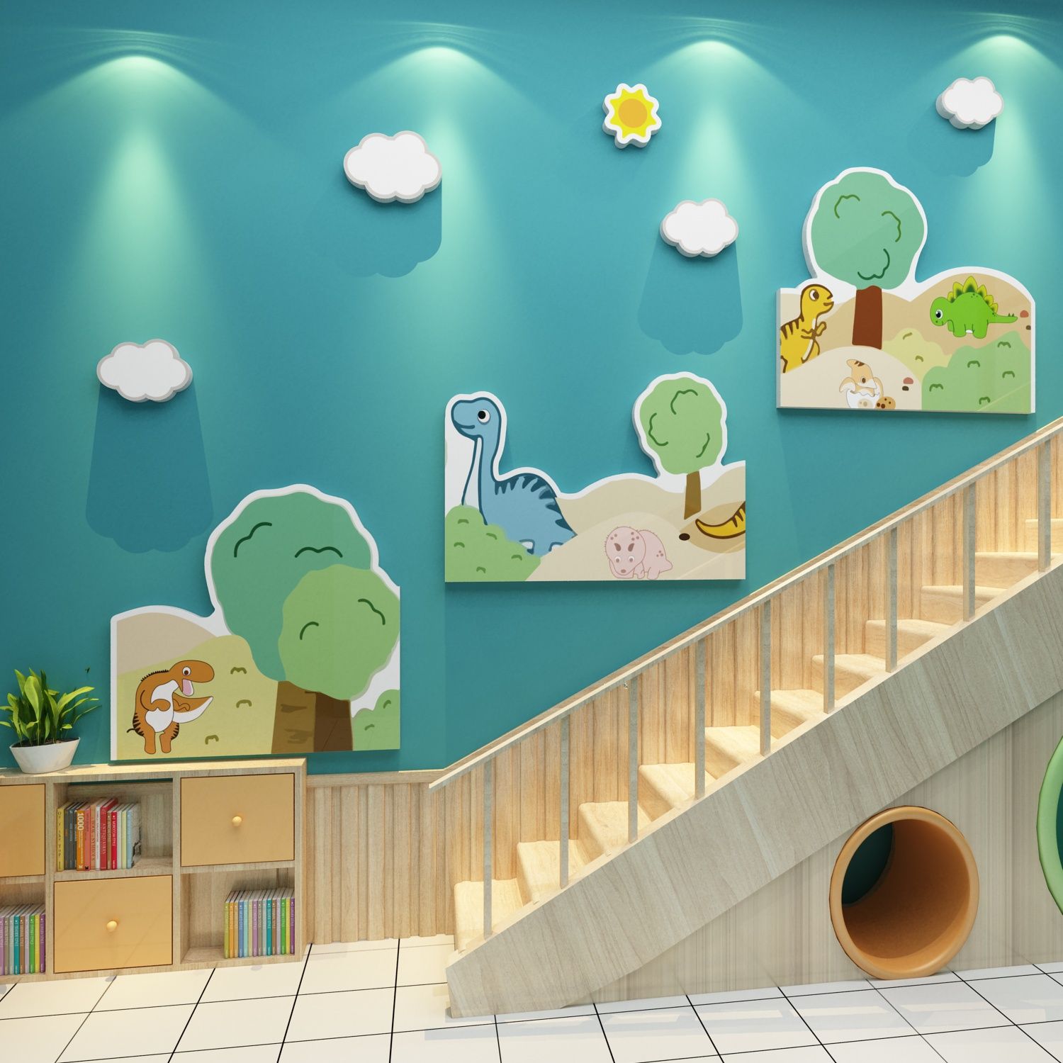  Tranh Fomex EPeBen dán tường nổi 3d Hình Thời kì khủng long decor trang trí Phòng cho bé, Phòng ngủ, Phòng Học, Mẫu giáo 
