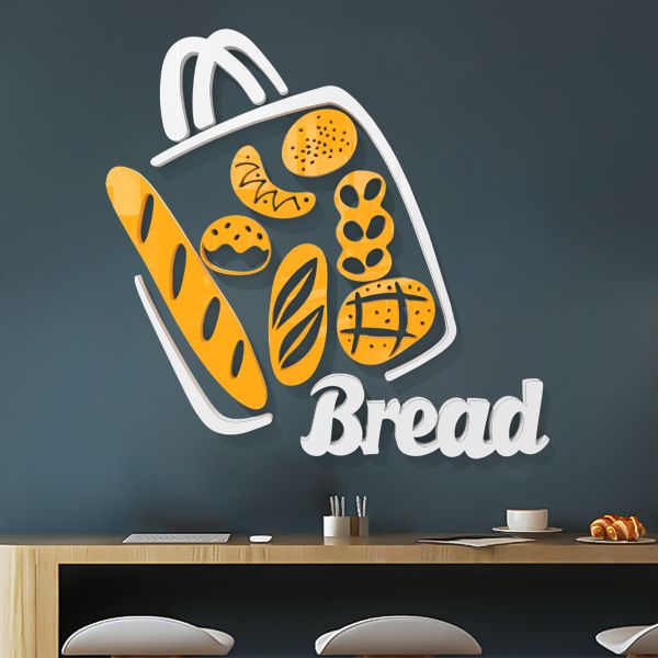  Tranh mica EPeBen dán tường nổi 3d hình Tiệm Bánh Mì Nướng decor trang trí Cửa Hàng, Lò Bánh 