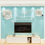  Tranh mica EPeBen dán tường nổi 3d hình Hoa Mẫu Đơn tráng gương vàng bạc decor trang trí Phòng Khách, Phòng Ngủ 