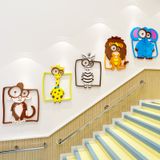  Tranh mica EPeBen dán tường nổi 3d hình Vườn thú ngổ ngáo decor trang trí Phòng ngủ cho bé, Lớp Học Mẫu giáo, mầm non 