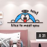  Tranh mica EPeBen dán tường nổi 3d hình Doremon Nice To Meet You decor trang trí Cửa Hàng, Phòng Cho Bé 