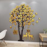  Tranh mica EPeBen dán tường nổi 3d hình Hoa mai nở rộ mùa xuân decor trang trí Phòng khách, Phòng làm việc, Cửa hàng 