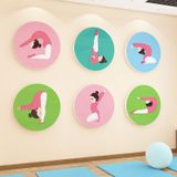  Tranh Fomex EPeBen dán tường nổi 3d Hình Cô Gái Tập Yoga decor trang trí Phòng Thể Dục,Phòng Yoga,Phòng Gym 