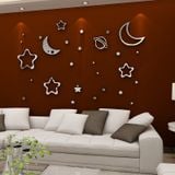  Tranh mica dán tường Bầu Trời Đầy Sao trang trí Mầm Non, Mẫu Giáo 