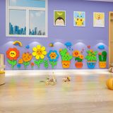  Tranh mica EPeBen dán tường nổi 3d hình Các con vật vui vẻ decor trang trí Phòng ngủ cho bé, Dán đầu giường, Chân Tường 