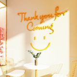  Tranh mica EPeBen dán tường nổi 3d hình Thank You For Coming decor trang trí Cửa Hàng, Quán Trà Sữa 
