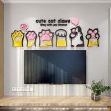  Tranh mica dán tường Hello Mèo Cào Tường trang trí Cửa Hàng, Shop Thú Cưng 