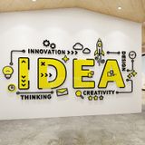  Tranh mica EPeBen dán tường nổi 3d hình Khẩu Hiệu khởi nghiệp ý tưởng start up idea decor trang trí Văn Phòng, Công Ty 