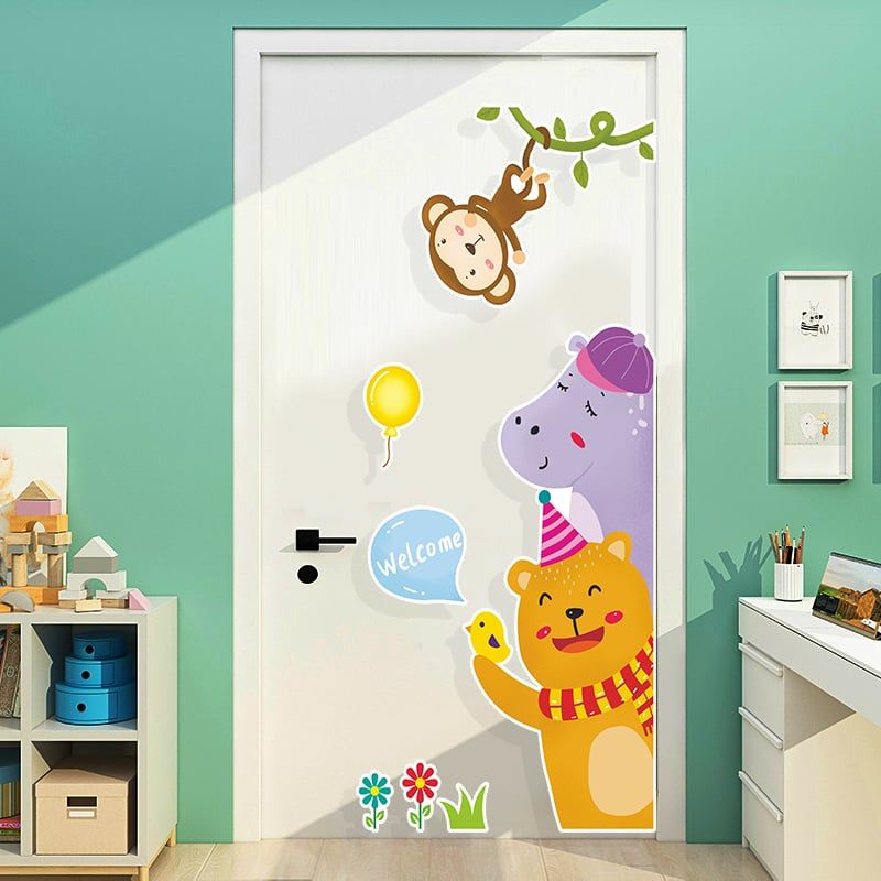  Tranh Fomex EPeBen dán tường nổi 3d Hình Tình bạn động vật decor trang trí Phòng ngủ cho bé, Phòng khách, Mẫu giáo 