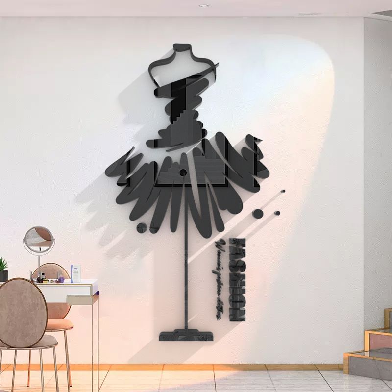  Tranh mica EPeBen dán tường nổi 3d hình Fashion Women decor trang trí Cửa Hàng, Shop Thời Trang 