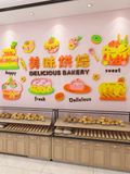  Tranh mica EPeBen dán tường nổi 3d hình Bánh Sinh Nhật decor trang trí Cửa Hàng, Tiệm Bánh 