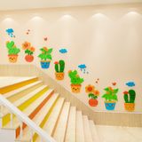  Tranh mica EPeBen dán tường nổi 3d hình Cây Hoa decor trang trí Phòng cho bé, Phòng học, Cầu thang lớp mẫu giáo, Chân Tường 