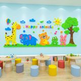  Tranh mica EPeBen dán tường nổi 3d hình Vườn thú diệu kỳ decor trang trí Phòng ngủ cho bé, Lớp Mẫu giáo, Mầm non 