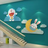  Tranh Fomex EPeBen dán tường nổi 3d Hình Doremon và Thỏ decor trang trí Phòng cho bé, Phòng ngủ, Phòng Học, Mẫu giáo 