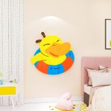  Tranh mica EPeBen dán tường nổi 3d hình con vịt vàng ngốc nghếch decor trang trí Phòng ngủ cho bé, Phòng học, Mẫu giáo 