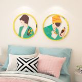  Tranh mica EPeBen dán tường nổi 3d Hình cô gái sành điệu decor trang trí Phòng ngủ, Shop Thời Trang, Quán Trà Sữa 